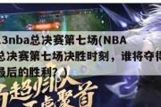 13nba总决赛第七场(NBA总决赛第七场决胜时刻，谁将夺得最后的胜利？)