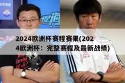 2024欧洲杯赛程赛果(2024欧洲杯：完整赛程及最新战绩)