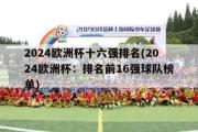 2024欧洲杯十六强排名(2024欧洲杯：排名前16强球队榜单)