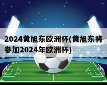 2024黄旭东欧洲杯(黄旭东将参加2024年欧洲杯)