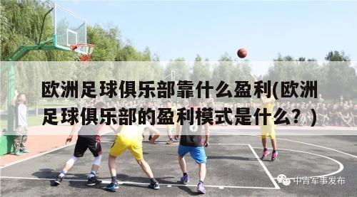 欧洲足球俱乐部靠什么盈利(欧洲足球俱乐部的盈利模式是什么？)